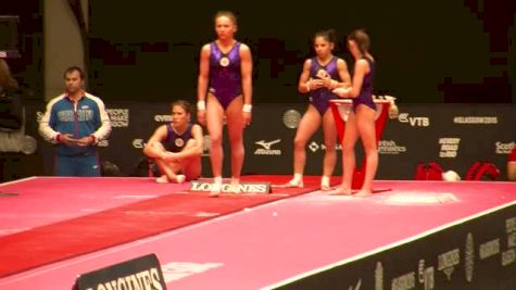 Russia, Maria Paseka, VT - Amanar - 2015 World Championships Podium Training