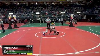 108 lbs Cons. Round 3 - Davyn Kunkle, SNH3 vs Maddux Nauman, PCWA