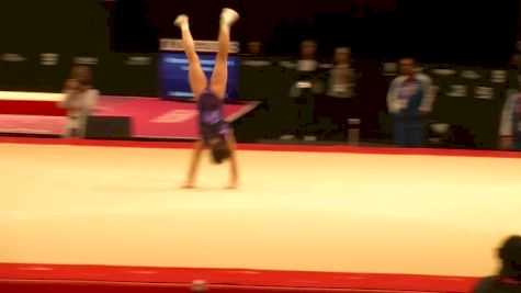 Russia, Seda Tutkhalian, FX - 2015 World Championships Podium Training