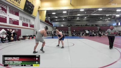 285 lbs Cons. Semi - Dryden Pruitt, Sahuarita High School vs Trysten Terraza, Campo Verde High School