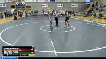 135 lbs Cons. Semi - Benjamin Fudge, Bartlett High vs Clayton McGuire, South Anchorage High School