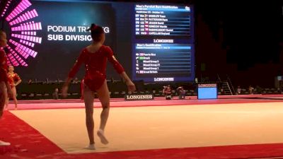 China, Fan Yilin, FX - 2015 World Championships Podium Training