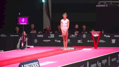Belarus, Kylie Dickson, VT - 2015 World Championships Podium Training