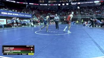 3A-165 lbs Cons. Round 2 - Wyatt Hass, Davenport West vs Tanner Cournoyer, Pleasant Valley