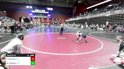 58 lbs Round Of 16 - Cohen Harmon, Dickinson WC vs Weston Paladini, Black Fox Wrestling Academy