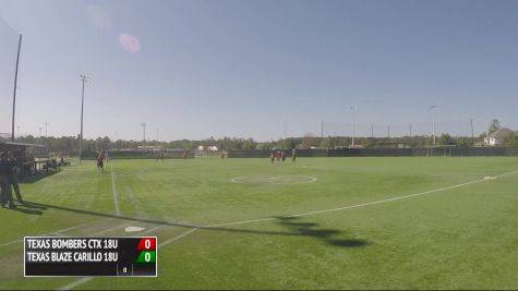 Texas Bombers CTX 18U vs. Texas Blaze Carillo 18U, 10-18-15 - Texas Bombers Exposure
