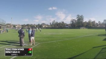 Texas Storm Wymer vs. Impact Gold 2, 10-18-15 - Texas Bombers Exposure