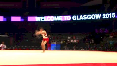 Japan, Kazuma Kaya, FX - 2015 World Championships Podium Training