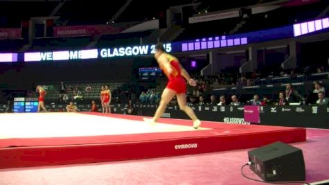 China, Liu Yang, FX - 2015 World Championships Podium Training