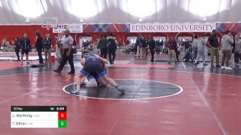 157 lbs Consolation - John Worthing, Clarion vs Trevor Elfvin, Clarion