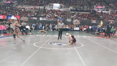 G - 105 lbs Quarterfinal - River Cote, Ronan (Girls) vs Quinn Lindsley, Belgrade (Girls)