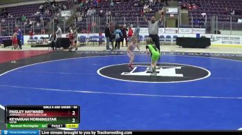 50 lbs Round 1 - Keyarrah Morningstar, Sayre vs Paisley Hayward, Johnson City Wrestling Club