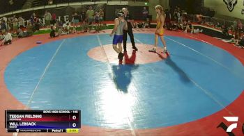 145 lbs Cons. Round 2 - Teegan Fielding, Montana vs Will Lebsack, Idaho