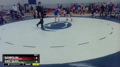 136-145 lbs Round 3 - Elizabeth Hill, Next Level Wrestling Club vs Emery Wilson, Blackman Freestyle And Greco