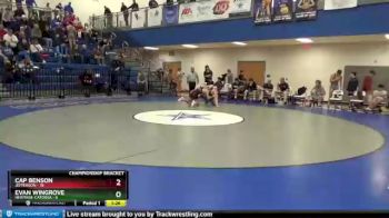 160 lbs Semis & 1st Wb (8 Team) - Cap Benson, Jefferson vs Evan Wingrove, Heritage-Catoosa