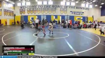 110 lbs Semifinal - Aleksandra Vukajlovic, East River vs Maranda Borglund, McKeel