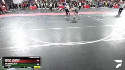 115 lbs Quarterfinal - Javen Nord, Cameron vs Brody Lindner, IGH Youth Wrestling