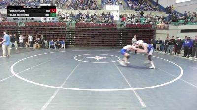 132 lbs Quarterfinal - Josh Horn, Indian Land vs Max Johnson, James Island