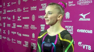 Kelly Simm On Bars And New Skill - Qualifications, 2015 World Championships