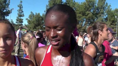 Great Oak's Destiny Collins and Evelyn Mandel after 2-3 finish at Mt. SAC