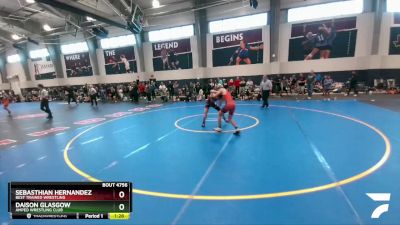 113 lbs Quarterfinal - Daison Glasgow, Amped Wrestling Club vs Sebasthian Hernandez, Best Trained Wrestling