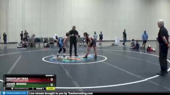 96 lbs Round 1 - Asher Jenkins, Caveman vs Makaylah Vega, Naples Bears Wrestling