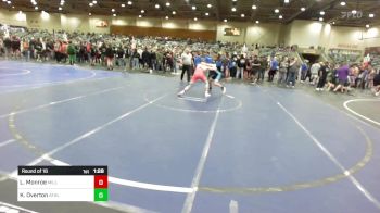 123 lbs Round Of 16 - Lane Monroe, Millard Eagles vs Kael Overton, Athlos Wrestling