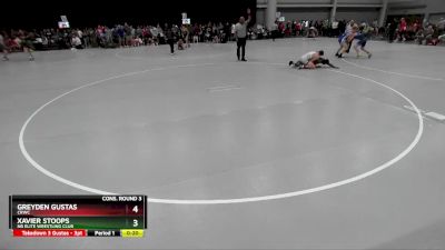 150 lbs Cons. Round 3 - Greyden Gustas, CRWC vs Xavier Stoops, NB Elite Wrestling Club