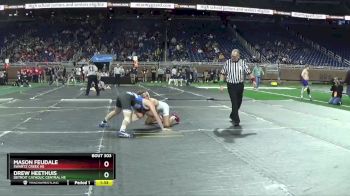 D1-132 lbs Semifinal - Drew Heethuis, Detroit Catholic Central HS vs Mason Feudale, Swartz Creek HS