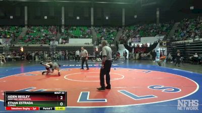 1A-4A 106 Champ. Round 1 - Aiden Begley, West End High School vs Ethan Estrada, Corner