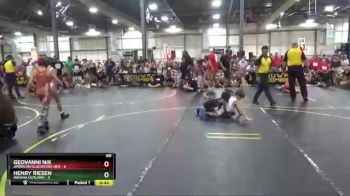 60 lbs Round 5 (6 Team) - Henry Riesen, Indiana Outlaws vs Geovanni Nix, American Gladiators-Red