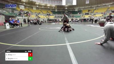 68 lbs 3rd Place - Carter Wiley, Pottsville Apache Youth Wrestling vs James Boykin, Mountain Home Flyers Youth Wrestling Club