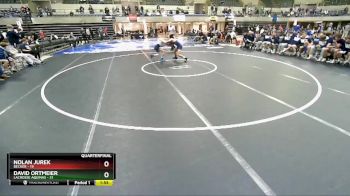 120 lbs Quarterfinals (8 Team) - David Ortmeier, LaCrosse Aquinas vs Nolan Jurek, Becker