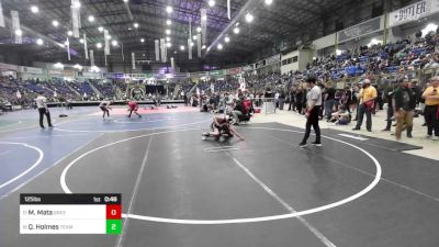 125 lbs Consi Of 8 #1 - Medardo Mata, Greeley United vs Quinten Holmes, Team Pueblo