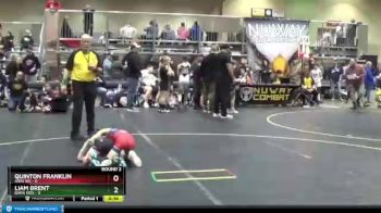 50 lbs Round 2 (4 Team) - Liam Brent, Barn Kids vs Quinton Franklin, Ares WC