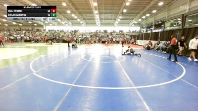 126 lbs Quarterfinal - Olli Webb, GA vs Colin Martin, VA