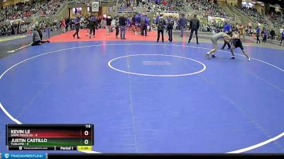 115 lbs Semis & 1st Wrestleback (8 Team) - Justin Castillo, Tualatin vs Kevin Le, David Douglas