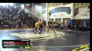 285 lbs Quarters - Caleb Madrid, Temecula Valley vs Shawn Mckeon, Green Valley