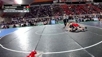 5A 138 lbs Cons. Round 2 - Luke Johnson, Columbia vs Clark Petersen, Shelley