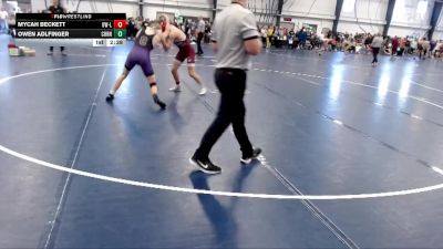 Silver 141 lbs Champ. Round 1 - Mycah Beckett, Wisconsin-La Crosse vs Owen Adlfinger, Cornell College