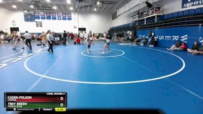 126 lbs Cons. Round 3 - Caden Polson, Laramie vs Trey Breen, Tongue River