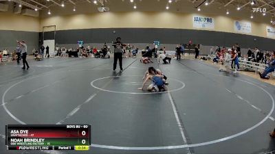 60 lbs Cons. Round 1 - Noah Brindley, OBX Wrestling Factory vs Asa Dye, Unattached