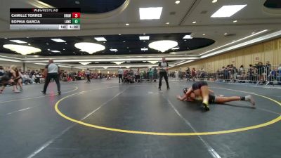 136 lbs Quarterfinal - Camille Torres, Brawley Wr Ac vs Sophia Garcia, Lancer WC