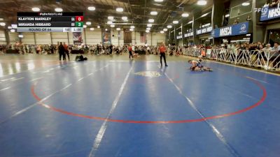 75 lbs Round Of 64 - Klayton Markley, GA vs Miranda Hibbard, OH