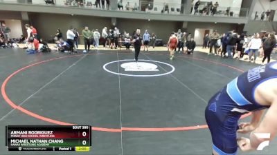 113 lbs Champ. Round 2 - Armani Rodriguez, Poway High School Wrestling vs Michael Nathan Chang, Hawaii Wrestling Academy