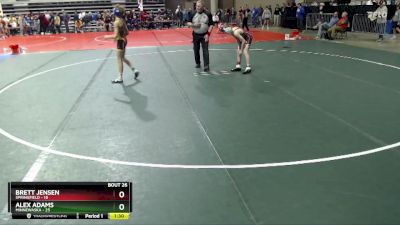 95 lbs Champ. Round 1 - Brett Jensen, Springfield vs Alex Adams, Minnewaska