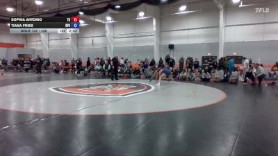 138 lbs Cons. Round 4 - Sophia Antonio, Tiffin vs Tiana Fries, Brewton Parker