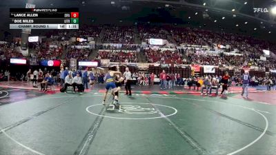 A - 150 lbs Champ. Round 1 - Boe Miles, Libby / Troy vs Lance Allen, Sidney / Fairview