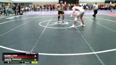 215 lbs Champ. Round 2 - Marcel Gonzalez, Newton HS vs Gilbert Stein, Baylor School