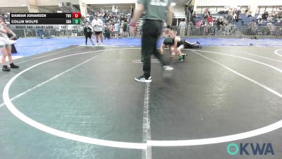 55-61 lbs 3rd Place - Damian Johansen, Texans Wrestling Club vs Collin Wolfe, Shelton Wrestling Academy